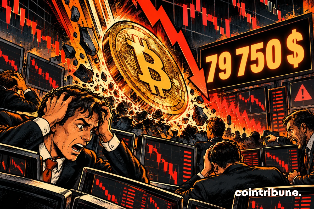 Le Bitcoin chute sous les 80 000 dollars, un effet domino sur le marché crypto