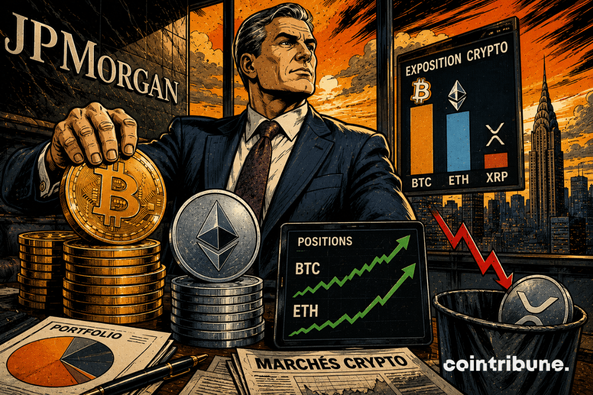 JPMorgan mise gros sur le Bitcoin et Ethereum, et s'intéresse à nouveau au XRP