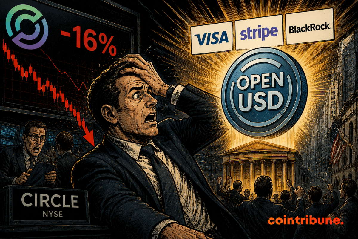 Open USD : le stablecoin soutenu par les géants Visa, Stripe et BlackRock fait trembler Circle en Bourse