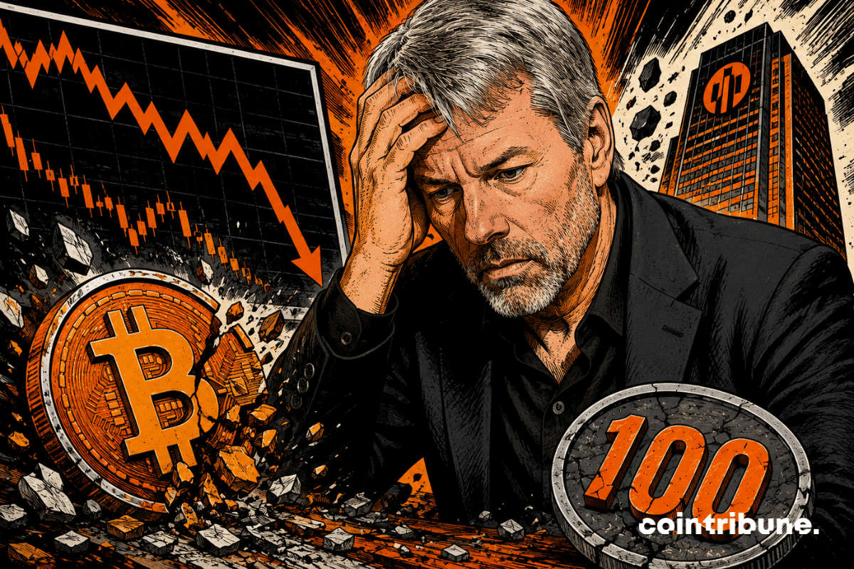 Strategy traverse une période difficile : l’action MSTR sous les 100 dollars alors que Bitcoin recule