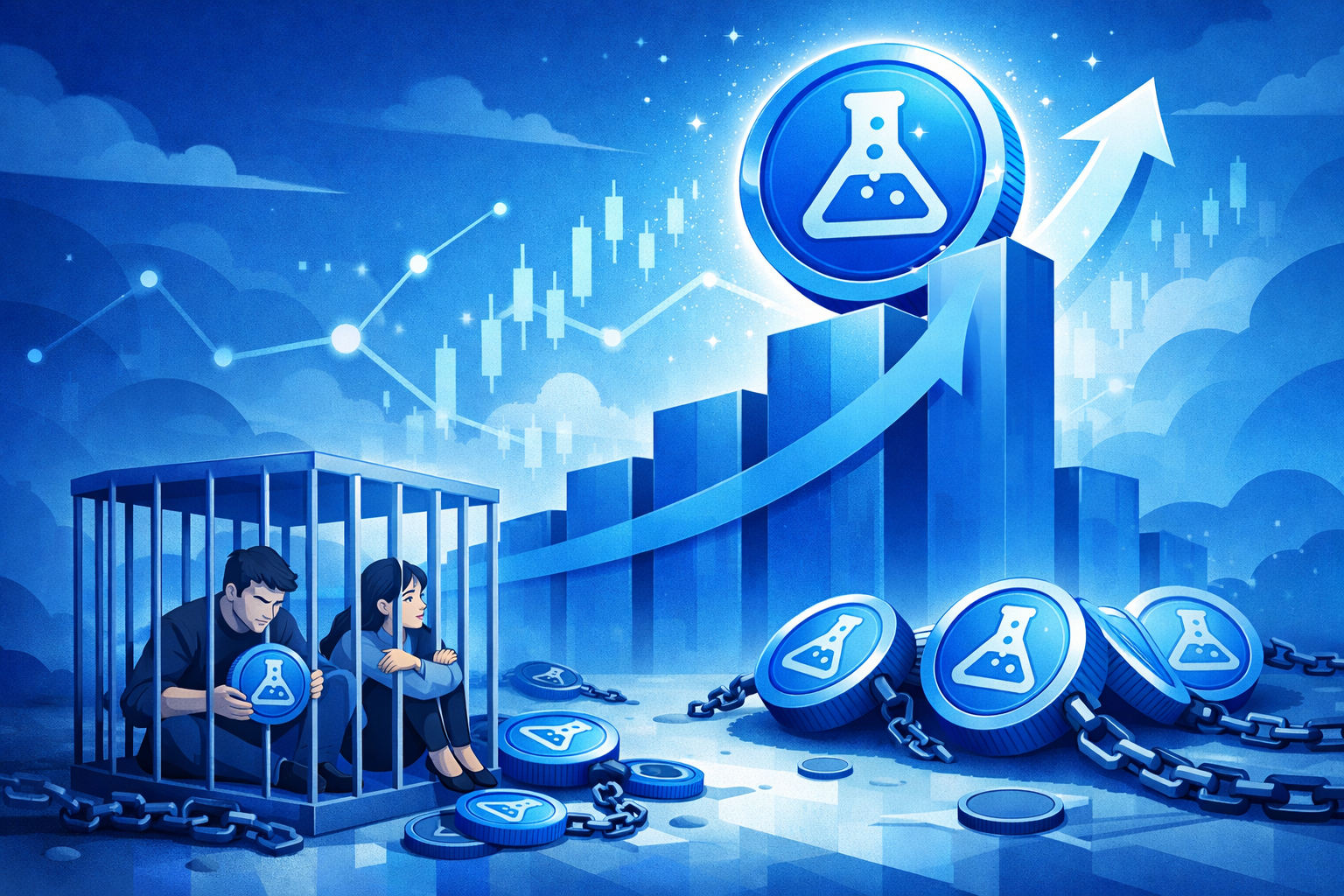 Le token LAB atteint un nouveau sommet mais ses premiers détenteurs restent bloqués
